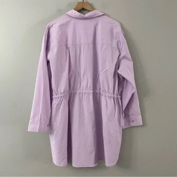 Pistola Layla Cinched Waist Shirt Dress In Iris - Picture 7 of 9